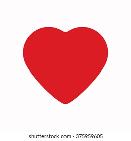  Heart   icon,  isolated. Flat  design.