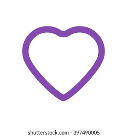 Heart   icon,  isolated. Flat  design.