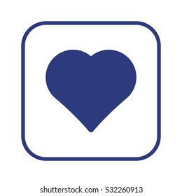  Heart   icon, isolated. Flat  design. 