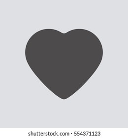  Heart   icon, isolated. Flat  design. 