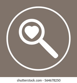  Heart   icon, isolated. Flat  design. 