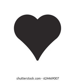  Heart   icon, isolated. Flat  design. 