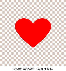 Heart icon isolated on background.