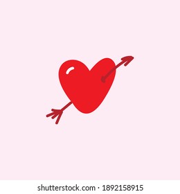 icono del corazón aislado en fondo de color