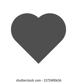 heart icon isolated on white background. vector illustration