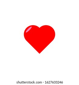 Heart icon isolated on white background