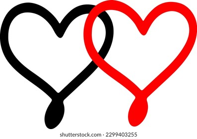 heart icon isolated on white background
