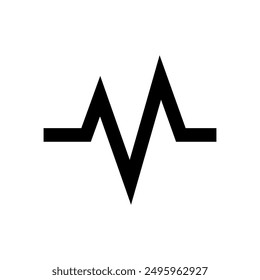 Heart icon. Isolated on white background. Love symbol.