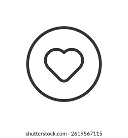 Heart icon isolated on white background. Like symbol modern, simple, vector, icon for website design, mobile app, ui. Vector Illustration