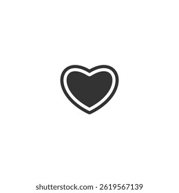 Heart icon isolated on white background. Love symbol modern, simple, vector, icon for website design, mobile app, ui. Vector Illustration
