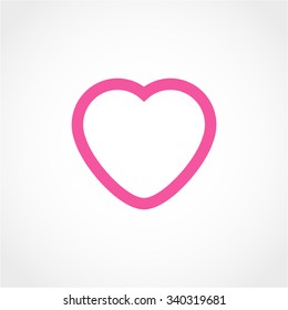 heart Icon Isolated on White Background