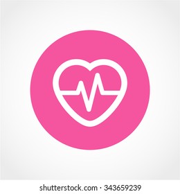 heart Icon Isolated on White Background
