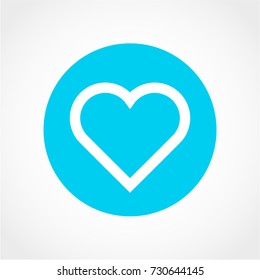 heart Icon Isolated on White Background