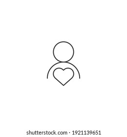 heart icon, isolated heart sign icon, vector illustration