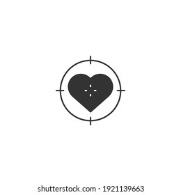 heart icon, isolated heart sign icon, vector illustration