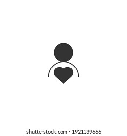 heart icon, isolated heart sign icon, vector illustration