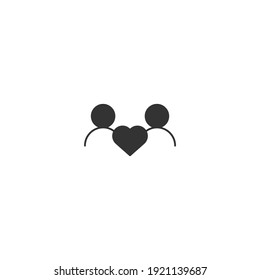 heart icon, isolated heart sign icon, vector illustration