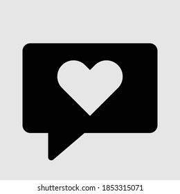heart icon isolated vector illustration