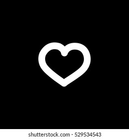 heart icon, isolated, white background