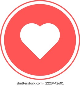 Heart icon, like icon, favorite icon, heart button