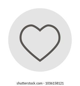 Heart icon, like vector icon, heart button for web and mobile app