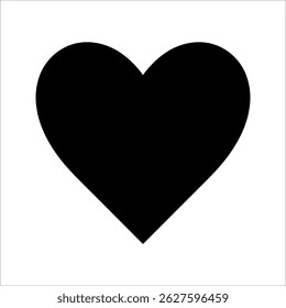 Heart icon, line design Symbol isolated white background. vector illustration. color editable.