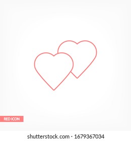 línea de icono cardíaco estilo lineal en el fondo. Icono de mejor ilustración de 10 pasos