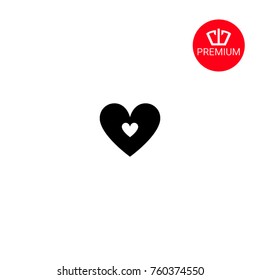 Heart Icon line Vector , Love Symbol Valentine's Day