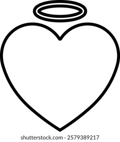 Heart icon in line. vector signs for apps or web. Valentine's Day, medicine, Love, passion, Romantic concept design symbol health care heartbeat cardiogram isolated on transparent background