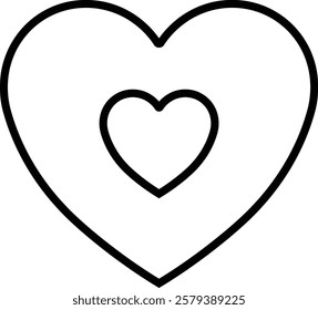 Heart icon in line. vector signs for apps or web. Valentine's Day, medicine, Love, passion, Romantic concept design symbol health care heartbeat cardiogram isolated on transparent background