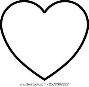 Heart icon in line. vector signs for apps or web. Valentine's Day, medicine, Love, passion, Romantic concept design symbol health care heartbeat cardiogram isolated on transparent background