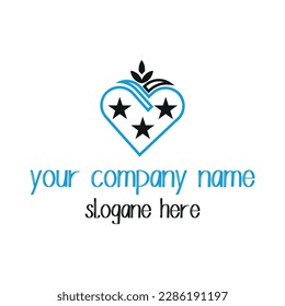 Herzsymbol Logo-Design mit Vektorformat.