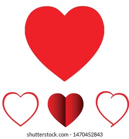 heart icon. Logo element illustration. heart design. colored collection. heart concept. Can be used in web and mobile