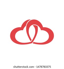 heart icon Logo element illustration