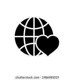 Heart icon, logo isolated on white background