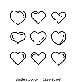 heart  icon or logo isolated sign symbol vector illustration - Collection of high quality black style vector icons
