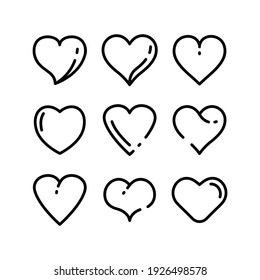 heart  icon or logo isolated sign symbol vector illustration - Collection of high quality black style vector icons
