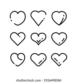 heart  icon or logo isolated sign symbol vector illustration - Collection of high quality black style vector icons
