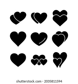 heart icon or logo isolated sign symbol vector illustration - Collection of high quality black style vector icons
