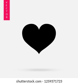 Heart icon, logo on white background