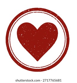heart icon logo seal vector on white background
Vector stamp icon