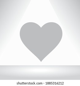 Heart icon. Love icon design. Vector illustration.