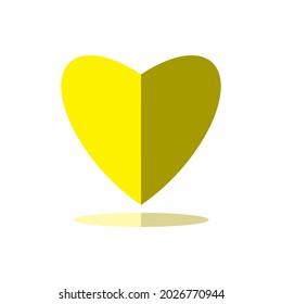 heart icon, love icon on a white background. Flat design style. EPS 10 vector.