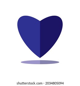 heart icon, love icon on a white background. Flat design style. EPS 10 vector.