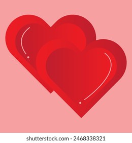 Heart icon. Love, romance or valentine's day red vector icon. vector illustration.