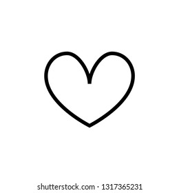 Heart icon. Love sign