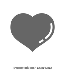 Heart icon, love symbol