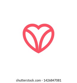 heart icon / love symbol design vector 