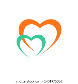 Heart Icon Love Symbol Romance Illustration Flat Vector Design