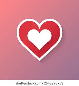 Heart icon. Love symbol. Heart shape frame design. Happy Valentine's Day, wedding invitation card template. Vector illustration.